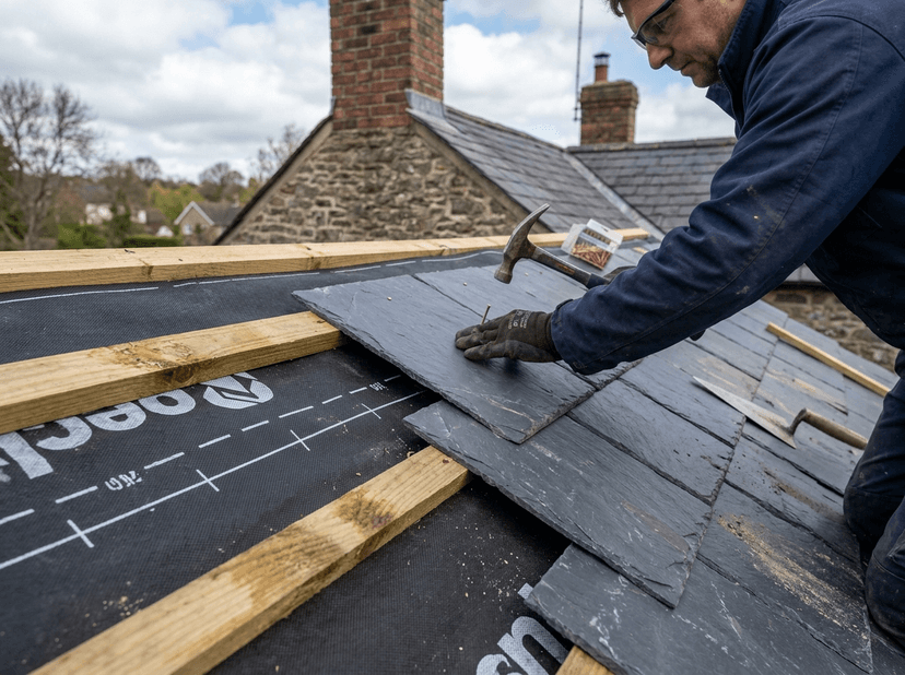 Roof installation project in South London